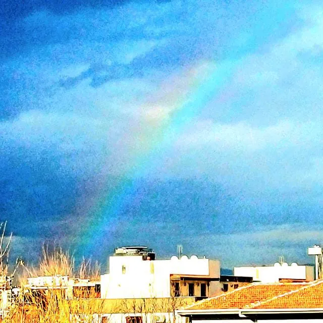 Photo of a rainbow.
