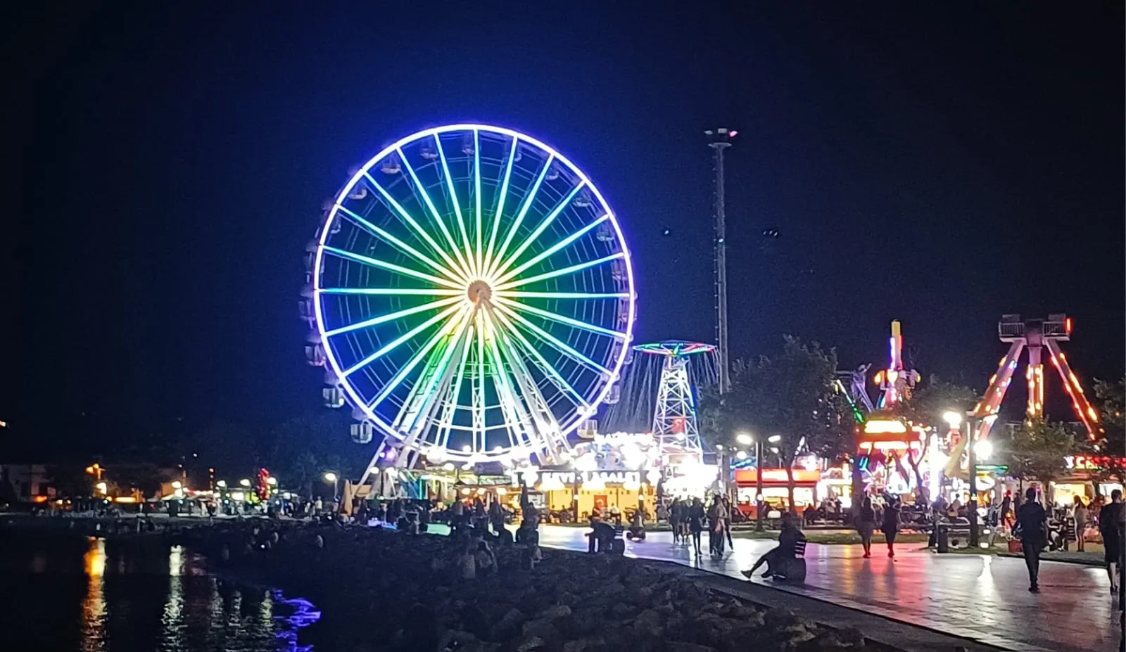 Photo of a theme park.