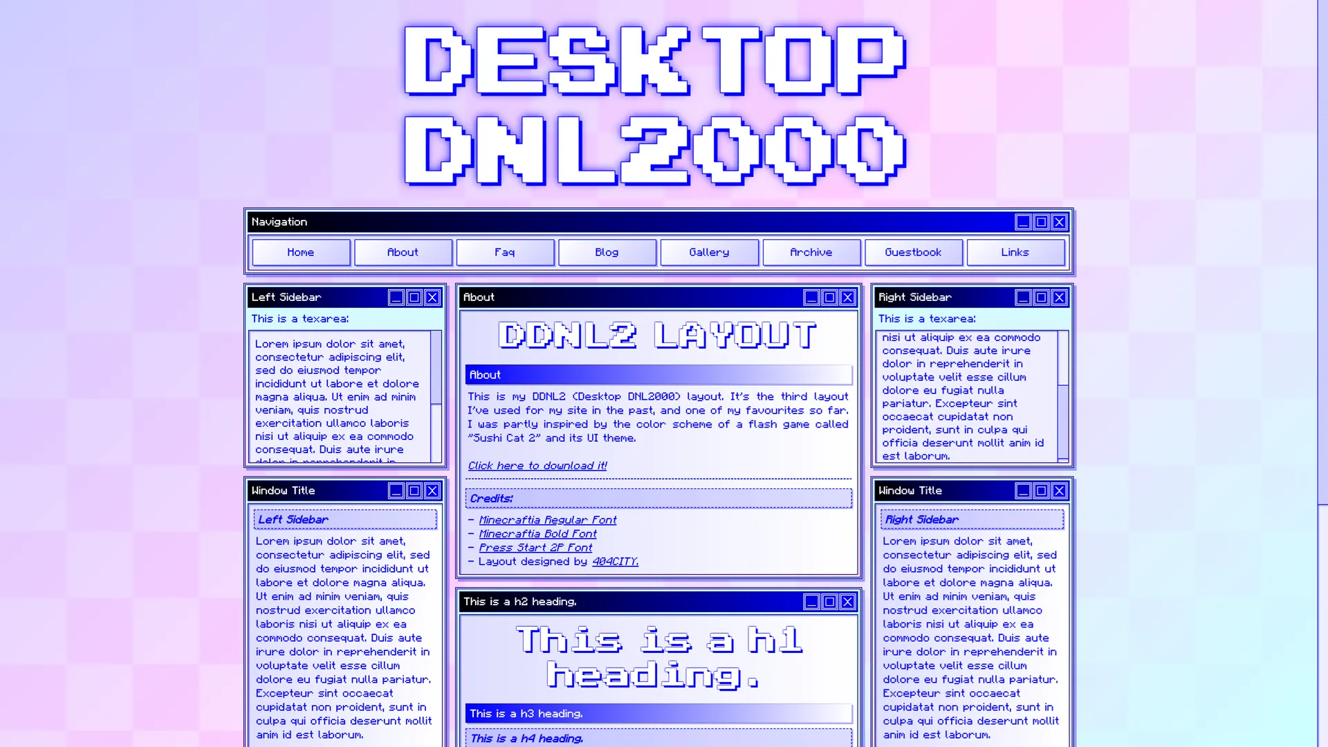 404CITY Desktop DNL2000 Layout