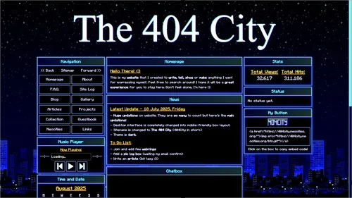Image of my website's fourth layout