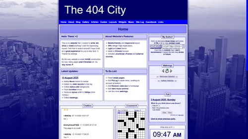 Image of my website's seventh layout