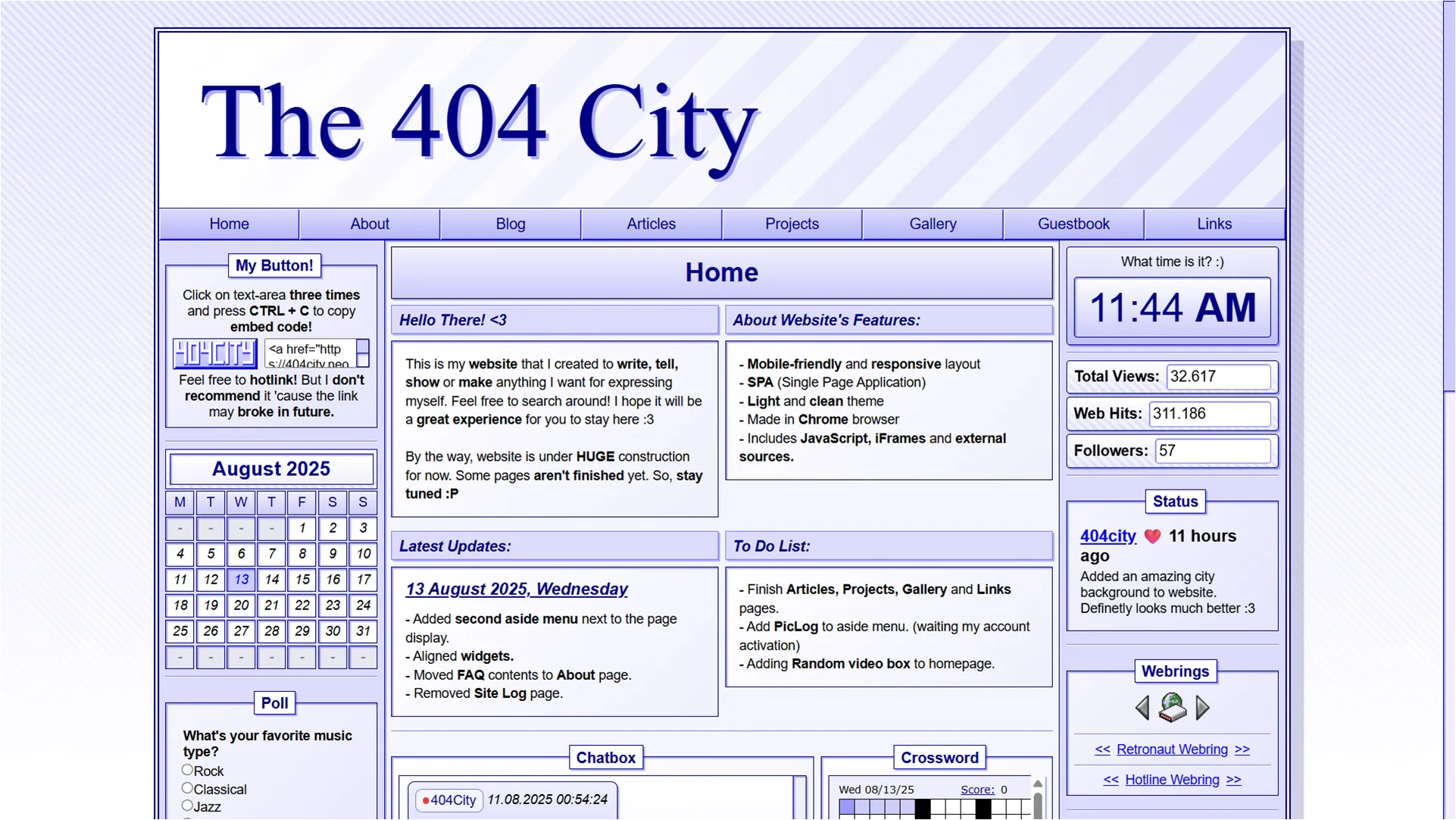 My fifth layout